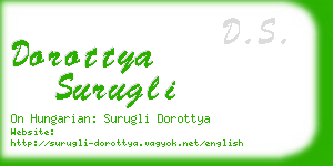 dorottya surugli business card
